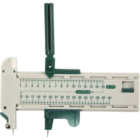 Cutter compas - Réf 11690 - Plastique - Pointe sèche en métal - 6 lames de rechange