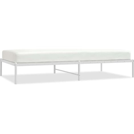 Maison Exclusive - Bettgestell Metall Weiß 107x203 cm