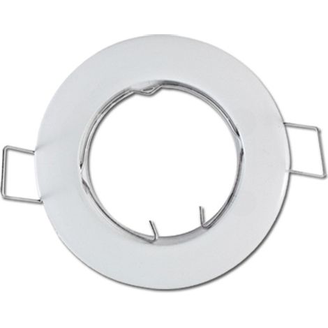 Vision-El – Support de spot encastrable rond blanc Ø78mm – Aluminium – Installation rapide – Compatible avec spots LED – Indice de protection IP20