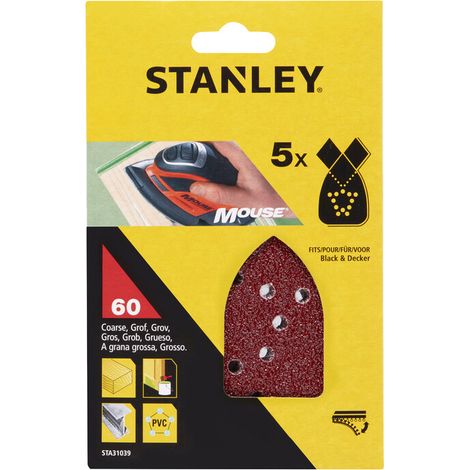 STANLEY STA31039 5 FOGLI VELCRO P/MOUSE  60 G