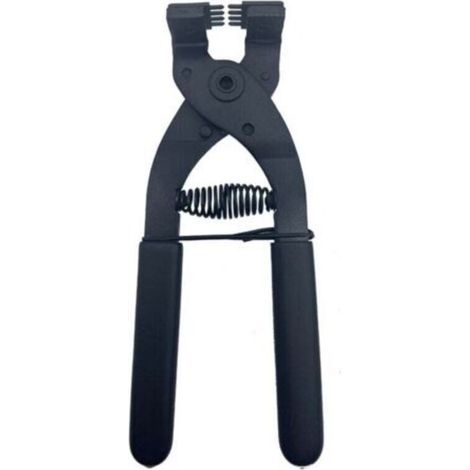 17 cm Pince silencieuse en Acier au Carbone à Main en Cuir Outil de Perforation de Trou d'artisanat 4 mm(4mm-4 Teeth) (1/4)