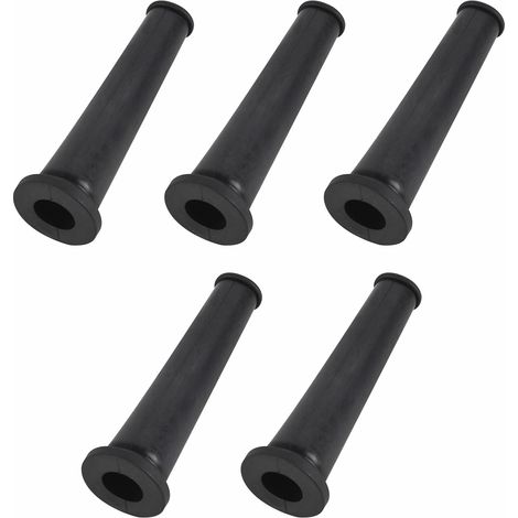 5PCS Manchon de Câble en Caoutchouc pour Outils Électriques, Protège-Cordon de Décharge de Traction 67 x 8mm, Noir (1/5)
