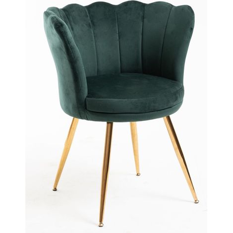 Sillas Comedor - Silla Dunsa Golden Terciopelo - Verde (1/5)