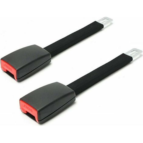2 prolunghe universali e regolabili per cinture di sicurezza auto con fibbia, 25 cm (1/5)
