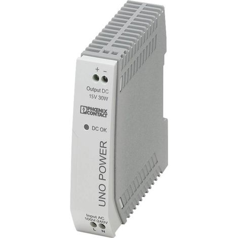 Alimentation rail DIN Phoenix Contact UNO-PS/1AC/15DC/30W 85 V/DC 2 A 30 W 1 x A993151 (1/2)