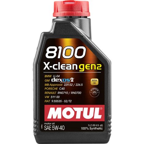 Öle und Fette MOTUL 8100 X-CLEAN GEN2 5W40 1L