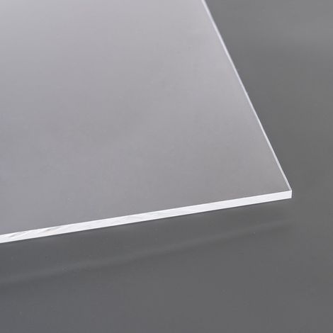 Verre acrylique 40 x 40 cm Transparent Cristallin Résistant aux UV Revêtement double face Découpe sur mesure disponible Épaisseur : 4 mm