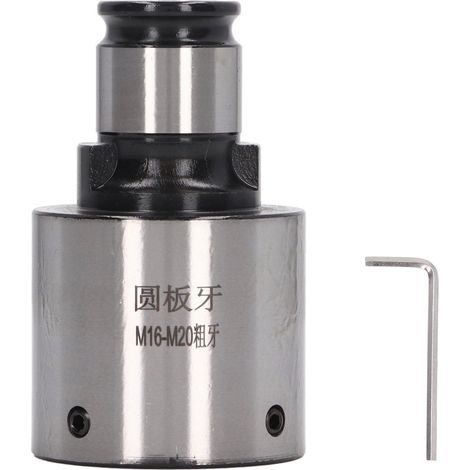 Mandrin porte-filière changement rapide 31mm diamètre extérieur acier carbone TC820 M16 M20 filetage gros pas pour tour (1/5)