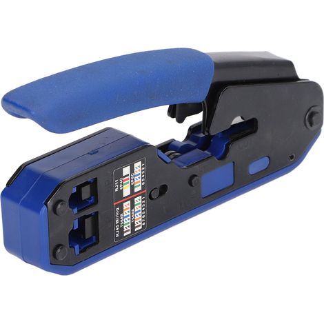 Outil de sertissage RJ45 pour câbles réseau Ethernet, pince à sertir, dénudeur de fils et coupe-fils pour Cat5 et Cat6. (1/5)