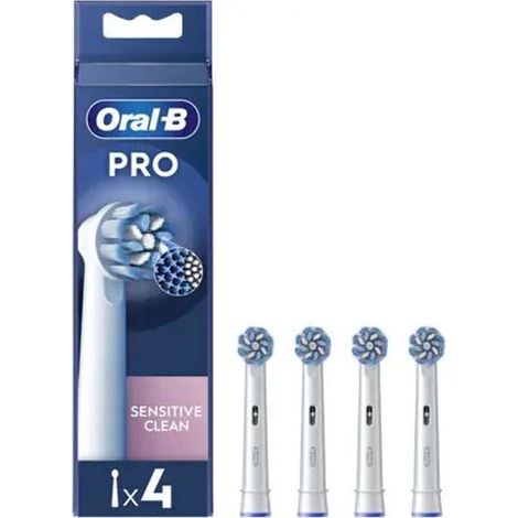 Têtes de brosse à dents électriques Oral-B Pro Sensitive Clean, 4 pièces blanches (8006540847961) (1/2)