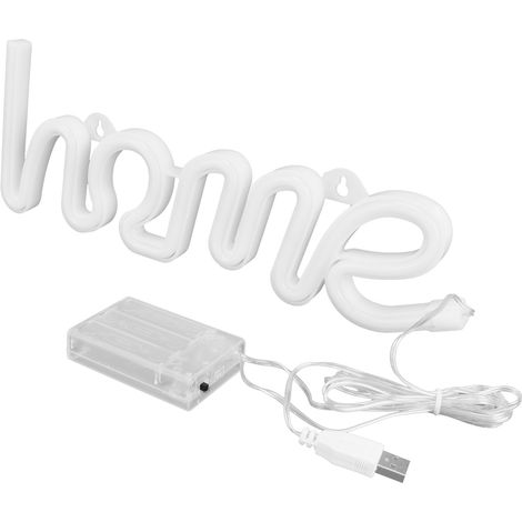 Bunte LED-Neon-Wandleuchte, USB- oder batteriebetriebene Lichtdekoration, ideal für Weihnachtsfeiern, zum Aufhängen an der Wand (1/5)