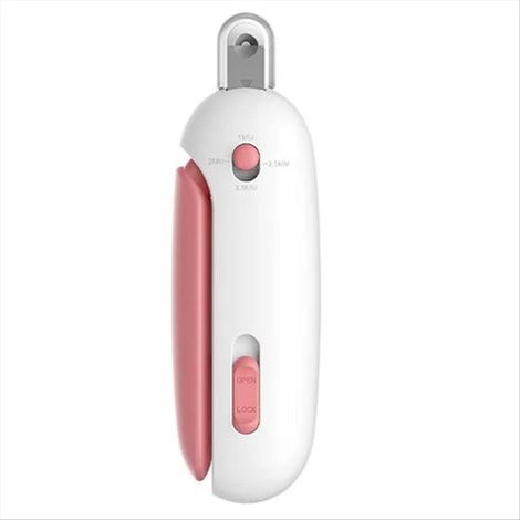 Coupe-ongles pour animaux avec trou ajustable, coupe-ongles pour chats, coupe-griffes pour chiots et chatons, outil de toilettage rose (1/5)