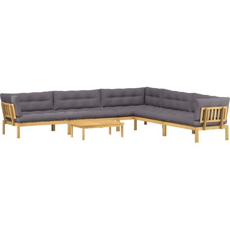 Maison Exclusive - 6 Stück Garten Pallet Sofa Einheiten Massivhol