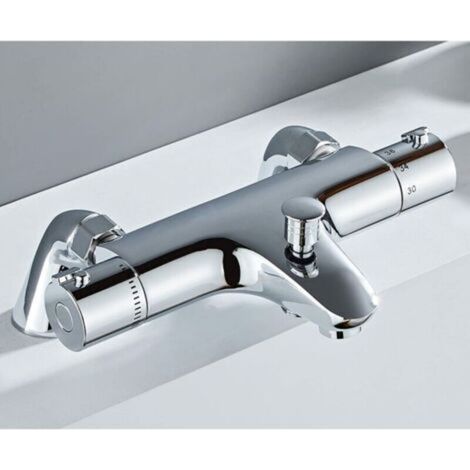 Mitigeur Thermostatique - Laiton Massif - Finition Starlight - Valve Anti-brûlure 38 °C - Pour Douche - 1 Pièce (1/5)