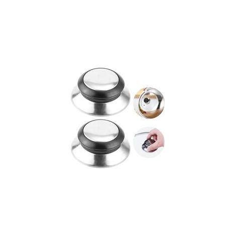 2 Pièces Boutons Universelle Cuisine,Bouchons Poignées de Rechange,Couvercle de Casserole Anti brûlure,bouton couvercle casserole,ustensiles (1/5)