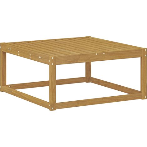 Outdoor-Fußhocker Massivholz Akazie Weiß 79 x 79 x 37 cm vidaXL