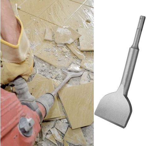 Burin Sds Plus Carrelage, 180mm X 75mm Série D'élargissement De Haute Qualité, Ciseau À Tuiles Courbé Ciselé Pour La Céramique Et Les Carreaux De Sol, (1/5)