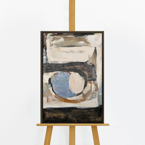 Gemälde Geometrische Farben Rahmen Grau 60x40 cm (1/5)