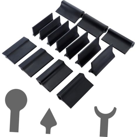 papier de Verre Kit Pon age Bois 14 Pi ces Caoutchouc Blocs (1/5)