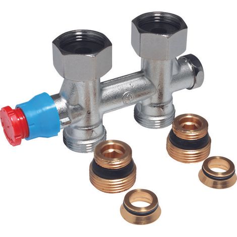 Robinet thermostatique connection centrale 3/4FX3/4 droit + R483 - GIACOMINI (1/2)