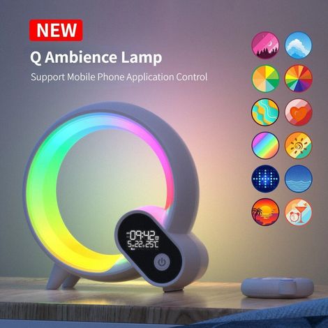 Intelligenter Wecker mit Bluetooth-Lautsprecher und weißem Rauschen