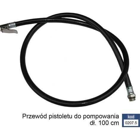Adler wężyk do pist. z manometrem 100cm