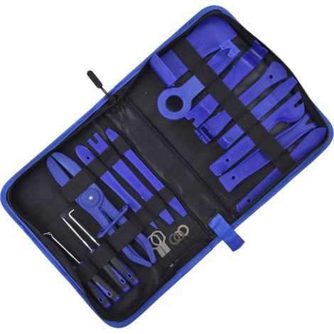 21-teiliges Auto-Demontage- und Reparaturset für Türverkleidungen, Audio- und Instrumententafeln (Blau) (1/5)