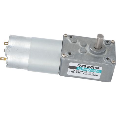 Turbinen-Schneckengetriebemotor DC, hohes Drehmoment, niedrige Drehzahlregelung, Mini, 2-Wege, DC 24 V, XD40WB-555YSF, 300 U/min (1/5)