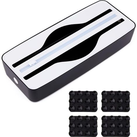 1 x Plastic Film Dispenser Aluminium Film Dispenser 2 in 1 Reusable Black for Aluminium Film (1/5)