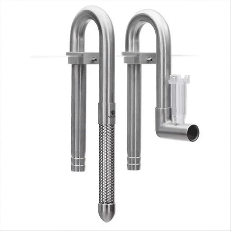 Mini tuyaux d'entrée/sortie d'écumeur en acier inoxydable pour aquarium, filtre à eau pour crevettes, accessoires pour aquarium (1/5)