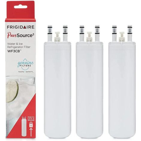 Cartouche filtrante de rechange monobloc WF3CB pour réfrigérateur FRIGI & DAIREfilter 3 pièces (1/4)