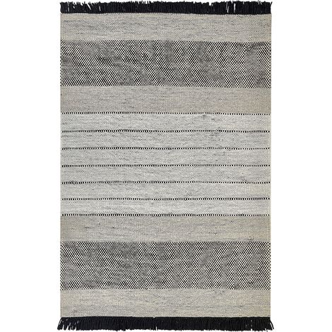 Teppich YAZLIK Beige 140 x 200 cm Wolle