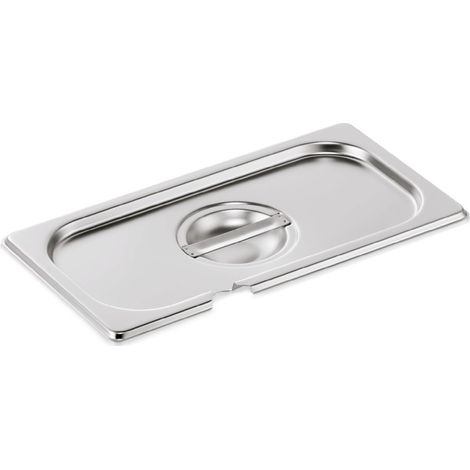 Couvercle inox GN 1/3 avec encoche cuillère GN CORE - Was Germany (1/2)