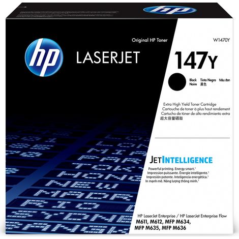 HP 147Y Extra High Yield Black Original LaserJet Toner Cartridge Cartuccia Toner 1 pz (1/4)