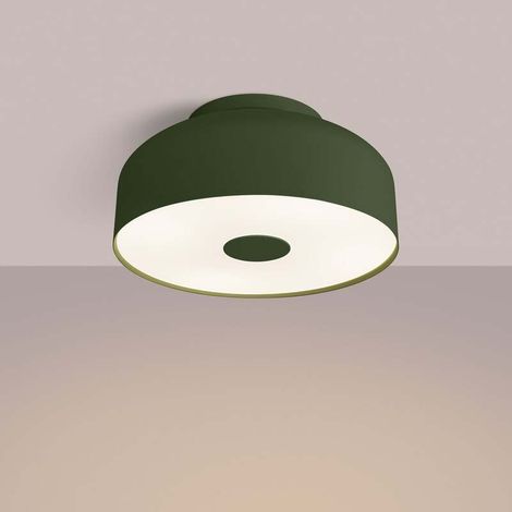 [GEBRAUCHT] B-Ware Deckenleuchte CLARO olivgrün LED Lampe Leuchte dimmbar 4 x E27 Ø 30cm Metall (1/2)