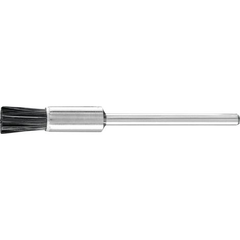 PFERD TOOLS Miniatur-Pinselbürste PBU Ø5 mm Schaft-Ø2,34 mm schwarze Schweineborste 10 Stk