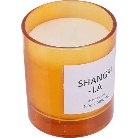 Grande bougie parfumée à la cire de soja naturelle, sans fumée, au parfum chaud et riche, idéale pour les chambres, les bureaux et les bars. (Shangri-La) (1/5)