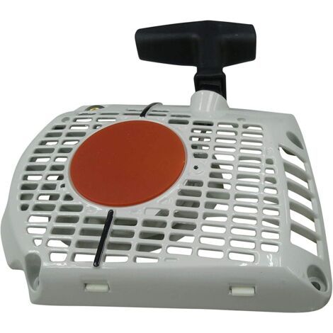 Démarreur de tronçonneuse à enrouleur - Assemblage de démarrage à tirette compatible avec Stihl MS341 MS361 OEM 11350802102 1135-080-2102 Quincaillerie incluse