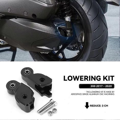 Kit d'abaissement de la suspension arrière de moto - Modification de la biellette d'abaissement de 30 mm pour Yamaha XMAX300 (2017-2020) (1/4)