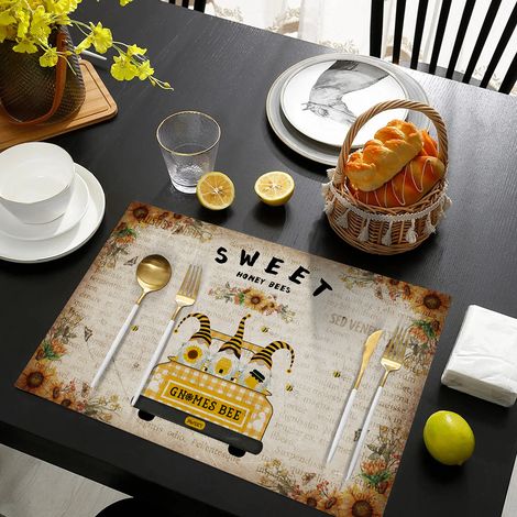 Creative Car Series Placemats - Hotel Restaurant Placemats, Home Use, Leather, Non-slip, Waterproof, Heat Insulating Table Mats - Car Series - 12 - Leather Printed 3045CM
