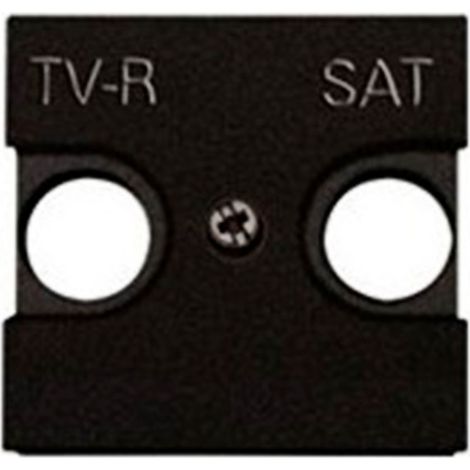 Tapa TV + R/SAT Serie Zenit de Niessen  Antracita