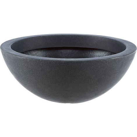 Pot en Forme de Coupe, Ø 52 cm, Hauteur 20 cm, Plastique, Anthracite (1/5)