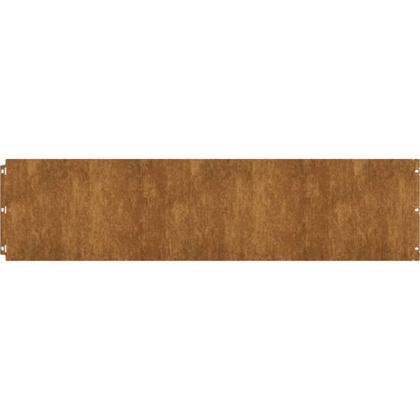 Lawn Edging 10 pcs 25 x 103 cm Weathering Steel Rusty vidaXL