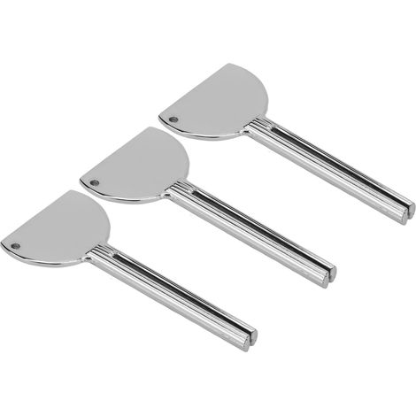 3Pcs Rouleau à Tube en Acier Inoxydable pour Pâte à Cheveux, Dentifrice et Teinture - Presse-clés (1/5)