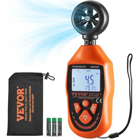Anémomètre Portable -10 ℃ à 45 ℃ Mesure Vitesse du Vent (1/5)