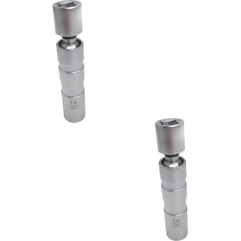 2pièces Outil De Retrait Magnétique De Bougie Angles Avec Douille Accessoire Pratique Pour Démontage De Bougies Allumage Sur Véhicules