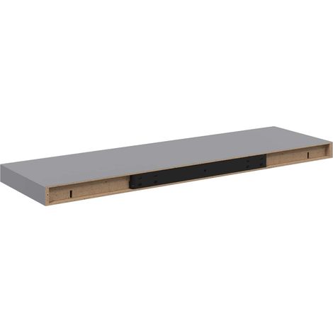 Schweberegal Grau 80x23,5x3,8 cm MDF vidaXL (1/5)