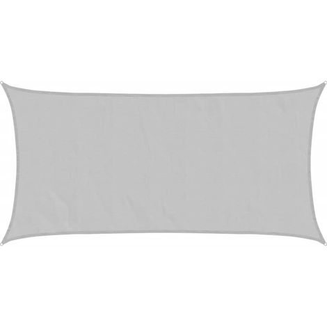 Voile d'ombrage  Voile de parasol gris clair 3,5x2 m 100% polyester oxford