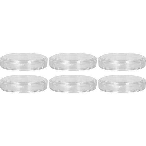 10-teiliges Set aus Glas-Petrischalen mit Deckeln, Kulturplatten für Labor- und biologische Forschungsexperimente (1/5)