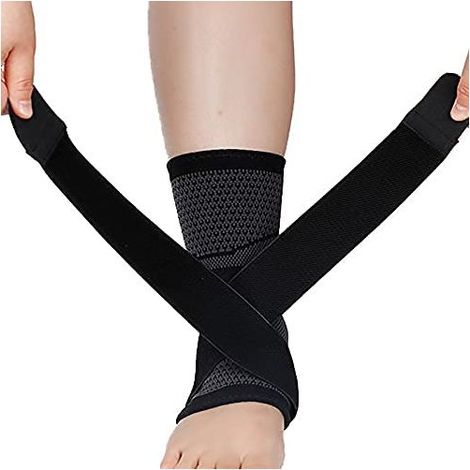 Verstellbare Knöchelbandage – Dynamische elastische Kompression – Für Sport und Rehabilitation – Größe XL (1/5)